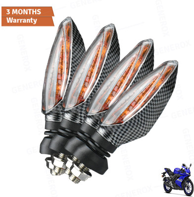 Generox Front, Rear LED Indicator Light for Yamaha YZF R15(Amber)