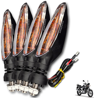 Generox Front, Rear LED Indicator Light for Yamaha YBR 250(Amber)