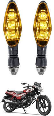 MATIES Front, Rear LED Indicator Light for Universal For Bike Universal For Bike(Yellow)
