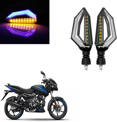 Vagary Front, Rear LED Indicator Light for Bajaj Pulsar 200 DTS-i(Blue, Yellow)