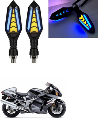SRPHERE Front, Rear LED Indicator Light for Suzuki Universal For Bike(Amber, Blue)