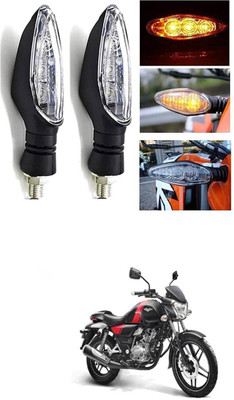 LOVMOTO Front, Rear LED Indicator Light for Bajaj V 150(Multicolor)