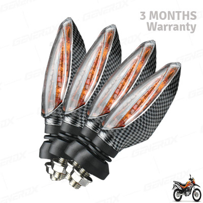 Generox Front, Rear LED Indicator Light for Hero Impulse(Amber)