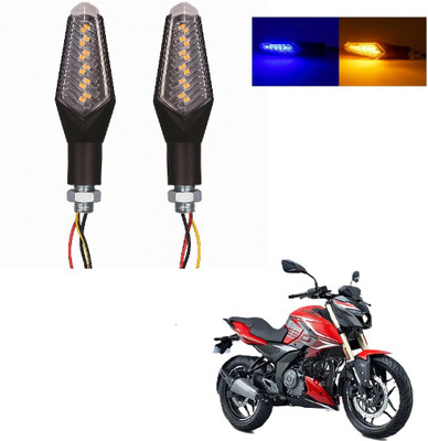 JMA TRADING Front, Rear LED Indicator Light for Bajaj Universal For Bike(Blue, Amber)
