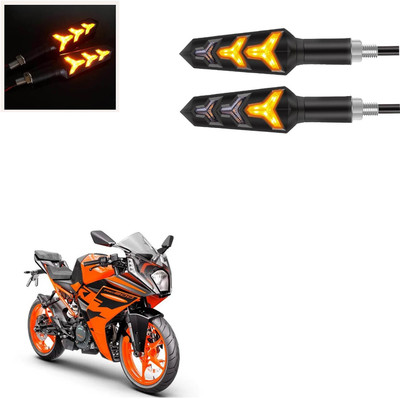 Vagary Front, Rear LED Indicator Light for KTM RC 200(Amber)