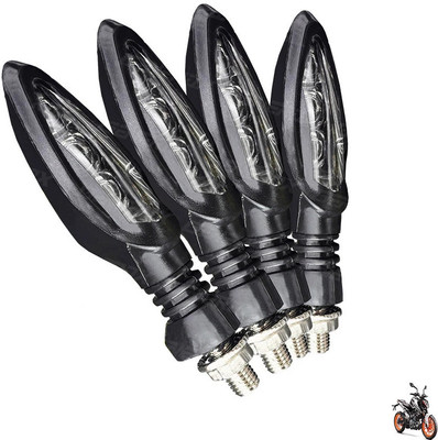 Generox Front, Rear LED Indicator Light for KTM Duke 200(Amber)