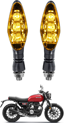 MATIES Front, Rear LED Indicator Light for Honda Universal For Bike(Yellow)