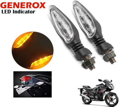 Generox Front, Rear, Side LED Indicator Light for Hero Karizma(Yellow)