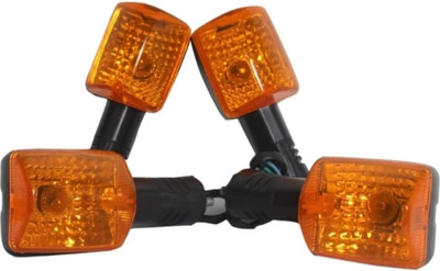 Jinvaani Side, Rear, Front Halogen Indicator Light for Hero Splendor Plus, Splendor(Orange)