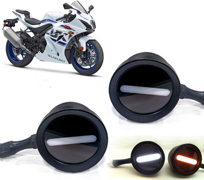 AUTO PEARL Front LED Indicator Light for Royal Enfield GSX(White, Yellow)
