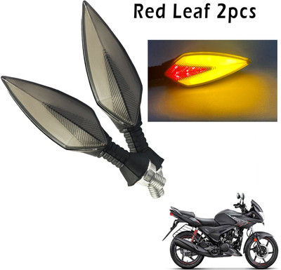 Generox Front, Rear, Side LED Indicator Light for Hero Ignitor(Red, Yellow)