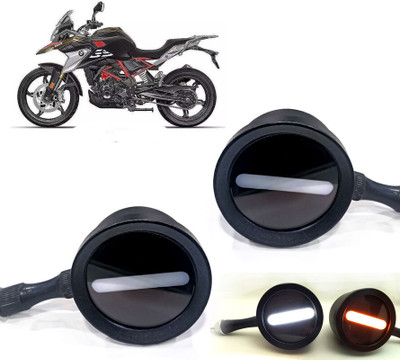 AUTO PEARL Front LED Indicator Light for Bajaj GS(White, Yellow)