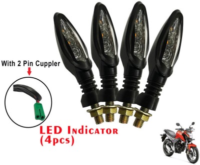 Generox Front, Rear LED Indicator Light for Honda CB Hornet 160(Yellow)