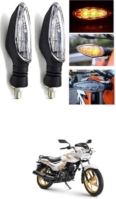 LOVMOTO Front, Rear LED Indicator Light for TVS Star City(Multicolor)