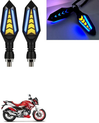 SRPHERE Front, Rear LED Indicator Light for Hero Universal For Bike(Amber, Blue)