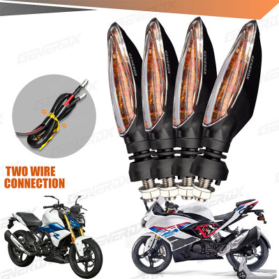 Generox Front, Rear LED Indicator Light for BMW Universal For Bike(Yellow)
