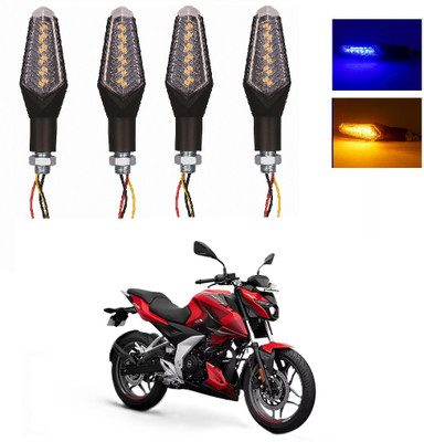 JMA TRADING Front, Rear LED Indicator Light for Bajaj Universal For Bike(Blue, Amber)