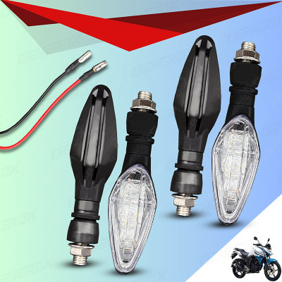Shopland Front, Rear LED Indicator Light for Yamaha FZ S V2(Yellow)