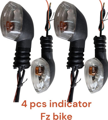 BIKEBLOOM Side, Rear, Front Halogen Indicator Light for Yamaha FZ S, R15 M, FZ, FZ16, R15(Amber)