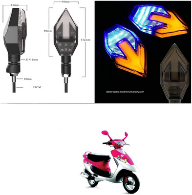 PRTEK Universal High Bright Front Rear Led Side Indicator Turn Signal V911 Indicator Light Motorbike LED for Mahindra (12 V, 12 W)(Rodeo RZ, Pack of 4)