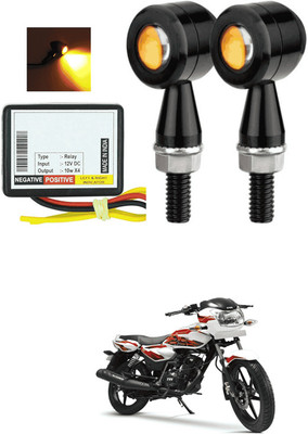 LOVMOTO Front, Rear LED Indicator Light for Mahindra Pantero(Yellow)