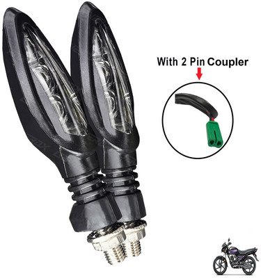 Generox Front, Rear LED Indicator Light for Honda Dream Neo(Yellow)