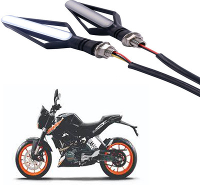 NIA DK STORES Front, Rear LED Indicator Light for KTM RC 390(Multicolor)