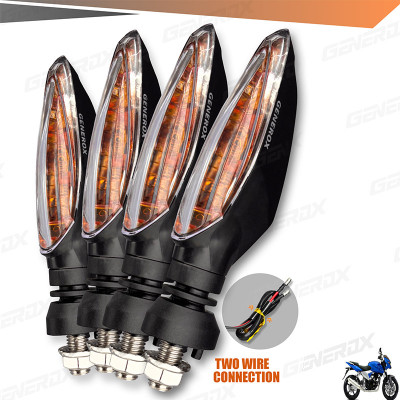 Generox Front, Rear, Side LED Indicator Light for Bajaj DTS-i(Yellow)