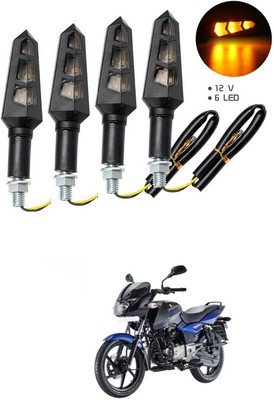 LOVMOTO Front, Rear LED Indicator Light for Bajaj Pulsar 150 DTS-i(Yellow)
