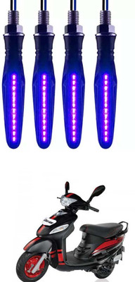 E-Shoppe Front, Rear, Side LED Indicator Light for Mahindra Universal For Bike(Blue)