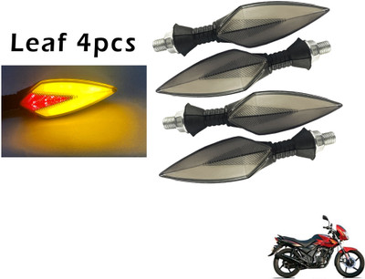 Generox Front, Rear LED Indicator Light for TVS Flame DS125(Red, Yellow)