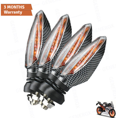 Generox Front, Rear LED Indicator Light for KTM RC 390(Amber)