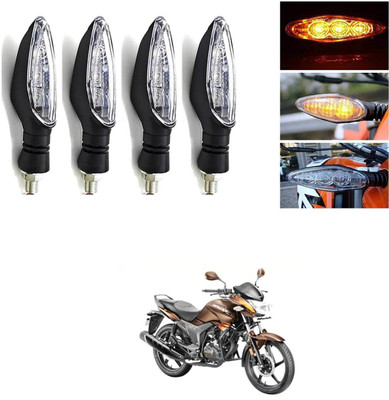 LOVMOTO Front, Rear LED Indicator Light for Hero Hunk(Yellow)
