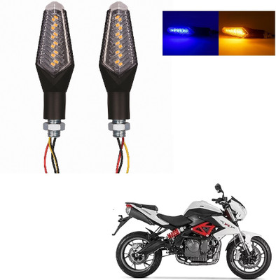 JMA TRADING Front, Rear LED Indicator Light for Universal For Bike Universal For Bike(Blue, Amber)