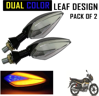 Shopland Front, Rear LED Indicator Light for Mahindra Centuro(Amber, Blue)