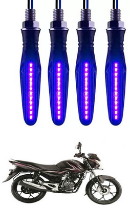 E-Shoppe Front, Rear, Side LED Indicator Light for Bajaj Discover 125 DTS-i(Blue)