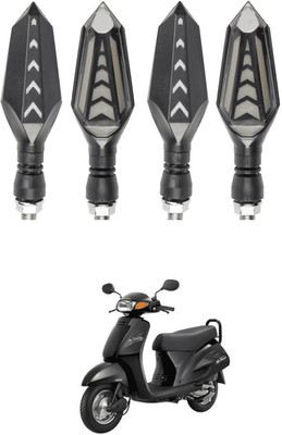 LOVMOTO Front, Rear LED Indicator Light for Hero Achiever(Yellow)