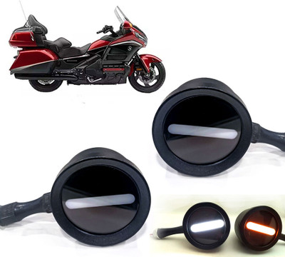 AUTO PEARL Front LED Indicator Light for Honda(White, Yellow)