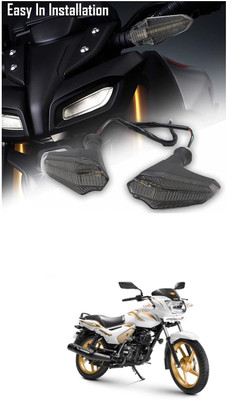 LOVMOTO Front, Rear LED Indicator Light for TVS Star City(Multicolor)