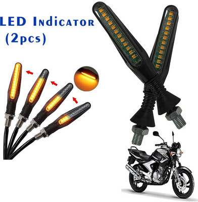 Shopland Front, Rear LED Indicator Light for Yamaha YBR 250(Yellow)