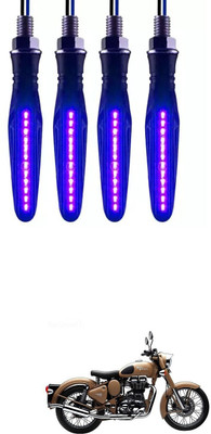E-Shoppe Front, Rear, Side LED Indicator Light for Royal Enfield Classic Desert Storm(Blue)