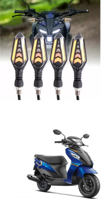 PRTEK Rear LED Indicator Light for Suzuki Lets(Blue)