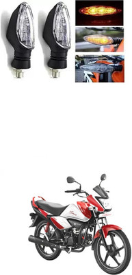 PRTEK Front, Rear LED Indicator Light for Universal For Bike Splendor NXG(Multicolor)