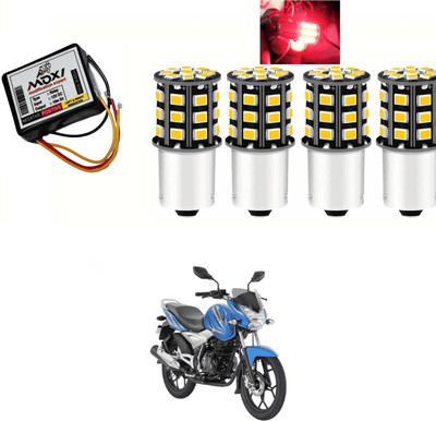PRTEK Front, Side LED Indicator Light for Bajaj Discover 125 DTS-i(Red)