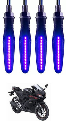 E-Shoppe Front, Rear, Side LED Indicator Light for Yamaha R15 V3(Blue)