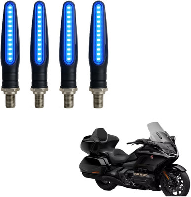 JMA TRADING Front, Rear LED Indicator Light for Honda Universal For Bike(Blue)