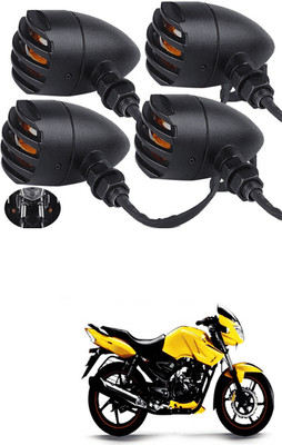 LOVMOTO Front, Rear LED Indicator Light for TVS Apache RTR 180(Yellow)