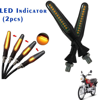 Shopland Front, Rear LED Indicator Light for Bajaj Boxer(Yellow)