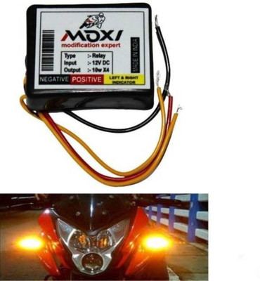 DriveXpert Front, Rear LED Indicator Light for Universal For Bike Universal For Bike(Multicolor)