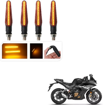 JMA TRADING Front, Rear LED Indicator Light for Hero Universal For Bike(Amber)